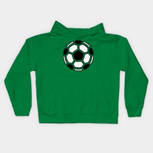 Soccer Mosaic (Ball / Logo / Symbol / Pictogram / Icon / 2C) Kids Hoodie